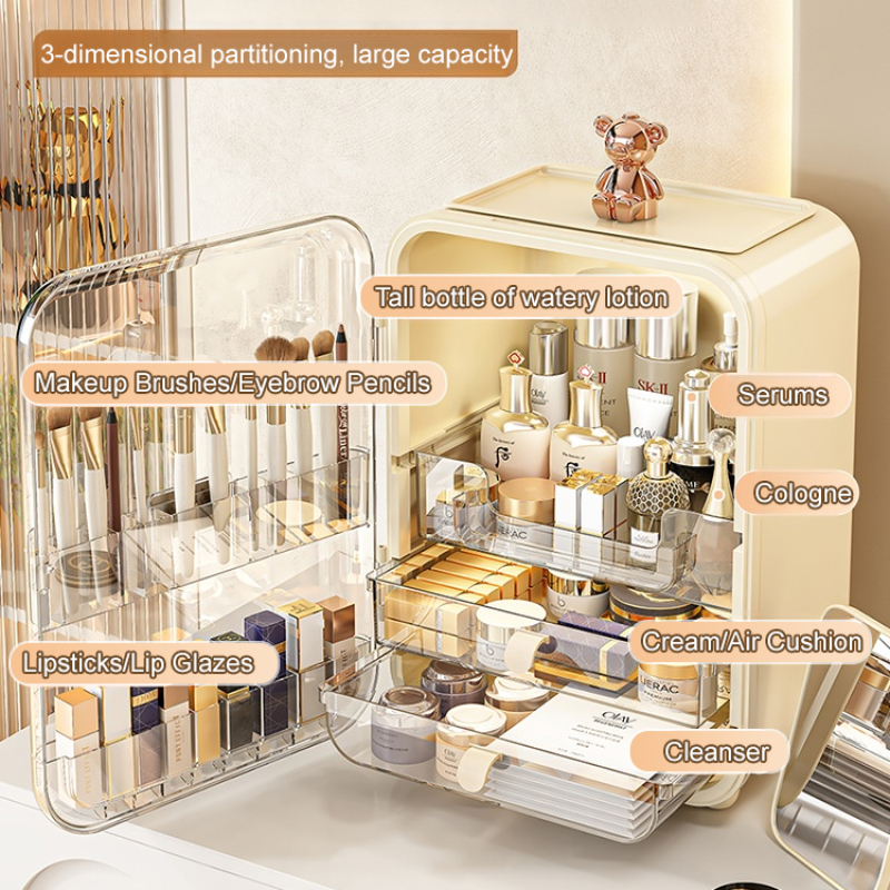 Cosmetic organizer large capac - High Luxury Skincare reseña y precio