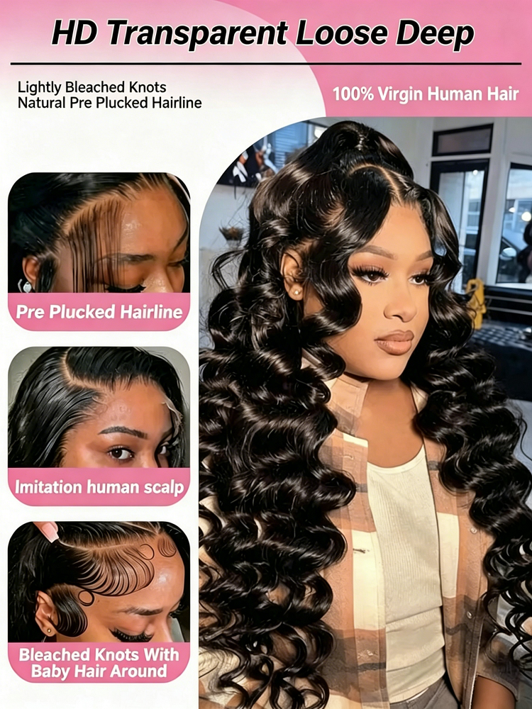 13x6 HD Loose Deep Wave Lace F - High Luxury Skincare reseña y precio