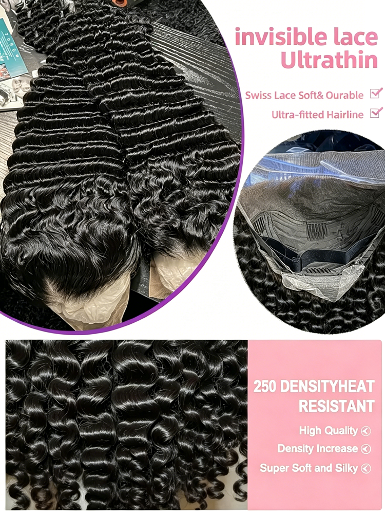 13x6 HD Loose Deep Wave Lace F - High Luxury Skincare reseña y precio