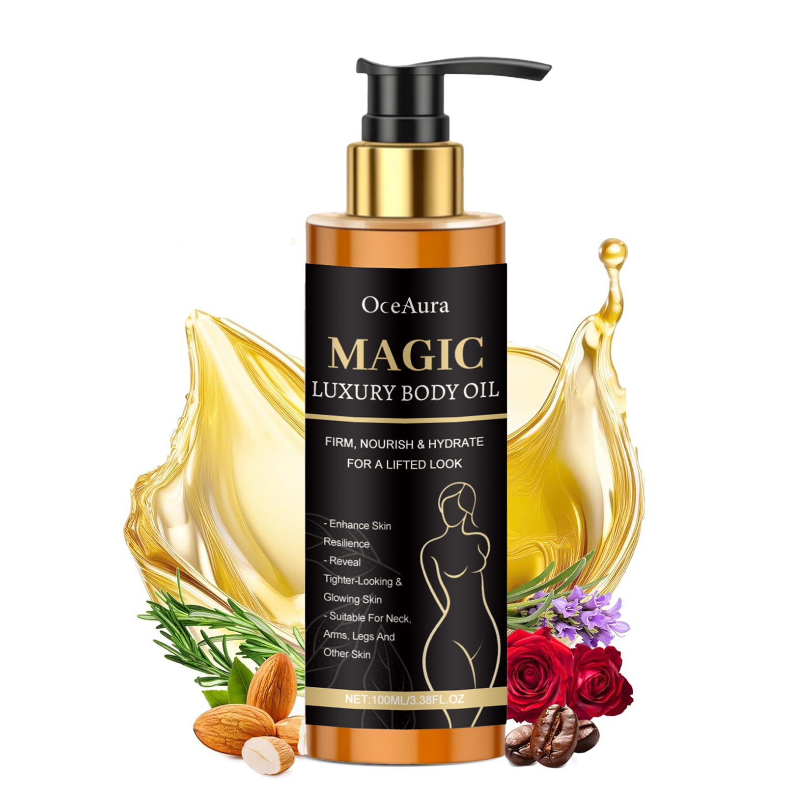Luxury  Firming Body Oil Lifti - Luxury Glow Skincare reseña y precio