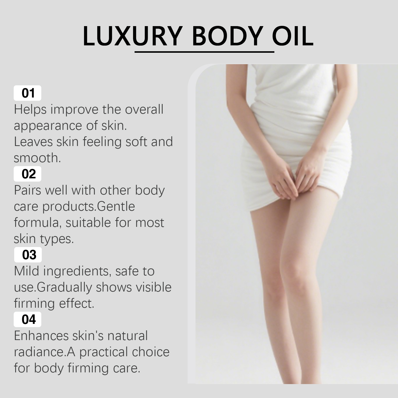 Luxury  Firming Body Oil Lifti - Luxury Glow Skincare reseña y precio